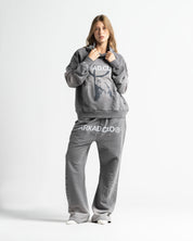 Graphic Washed Hoodie Grey - Unisex