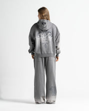 Graphic Washed Hoodie Grey - Unisex