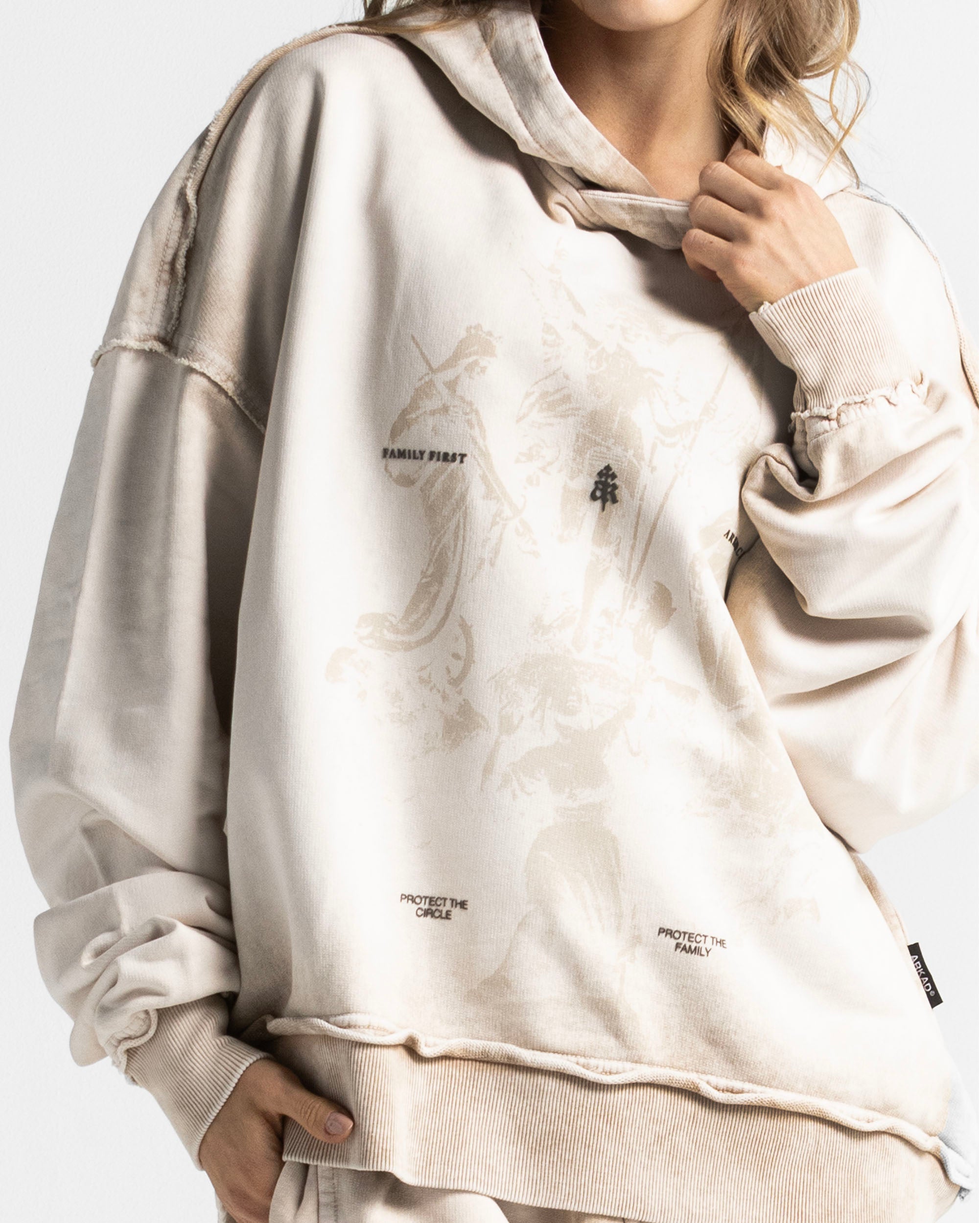 Washed Hoodie Sand - Unisex