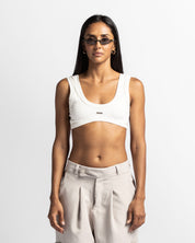 Ribbed Top Blanco