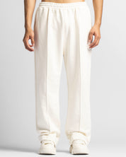 Pintuck Pant Beige Bordado
