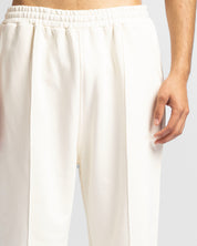 Pintuck Pant Beige Bordado
