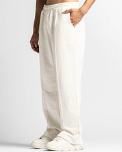 Pintuck Pant Beige Bordado