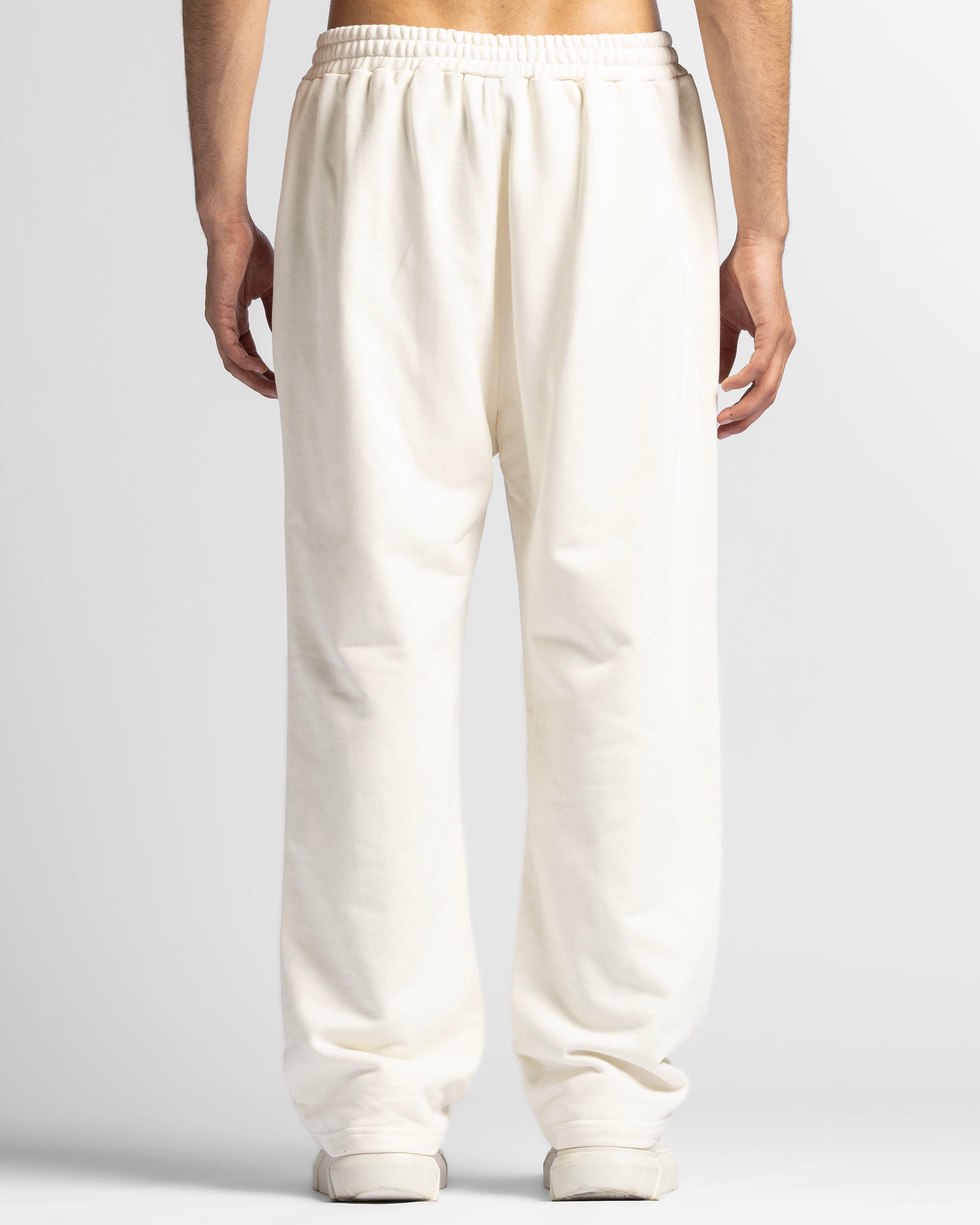 Pintuck Pant Beige Bordado