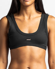Ribbed Top Negro