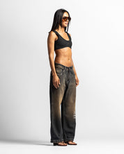 Ribbed Top Negro