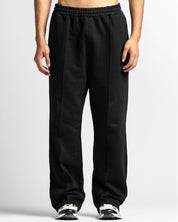 Pintuck Pant Negro Bordado