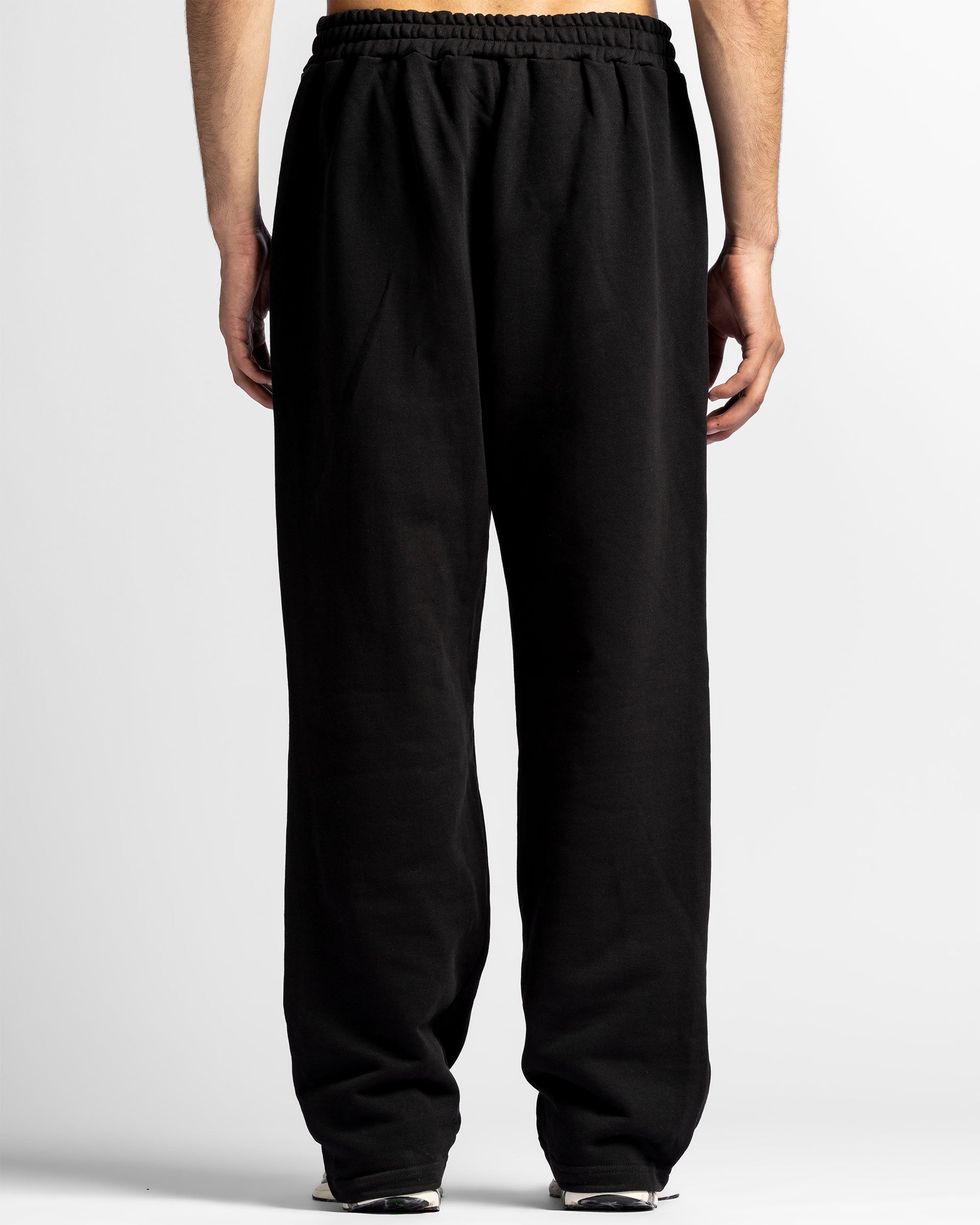 Pintuck Pant Negro Bordado