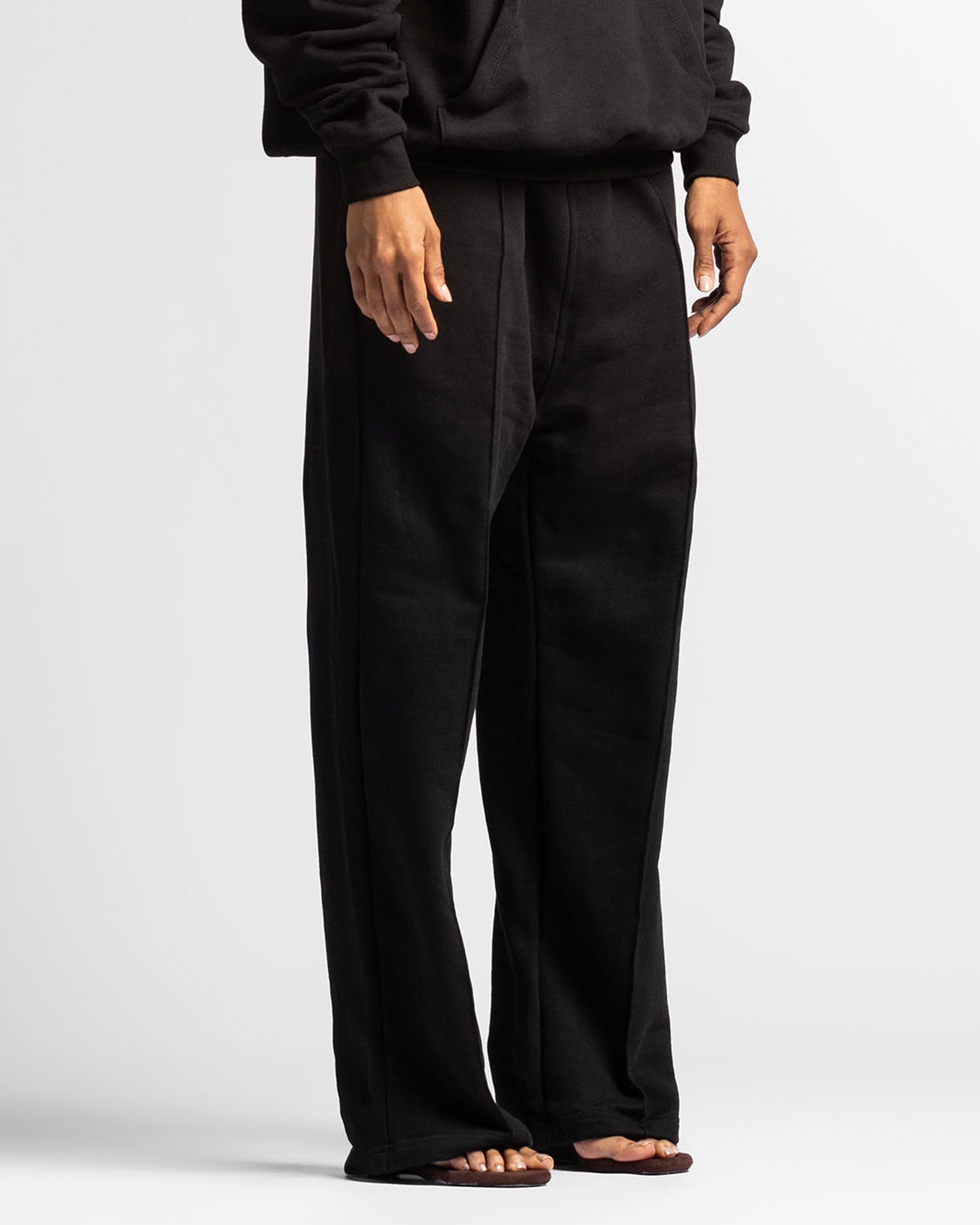 Pintuck Pant Negro Bordado - Unisex