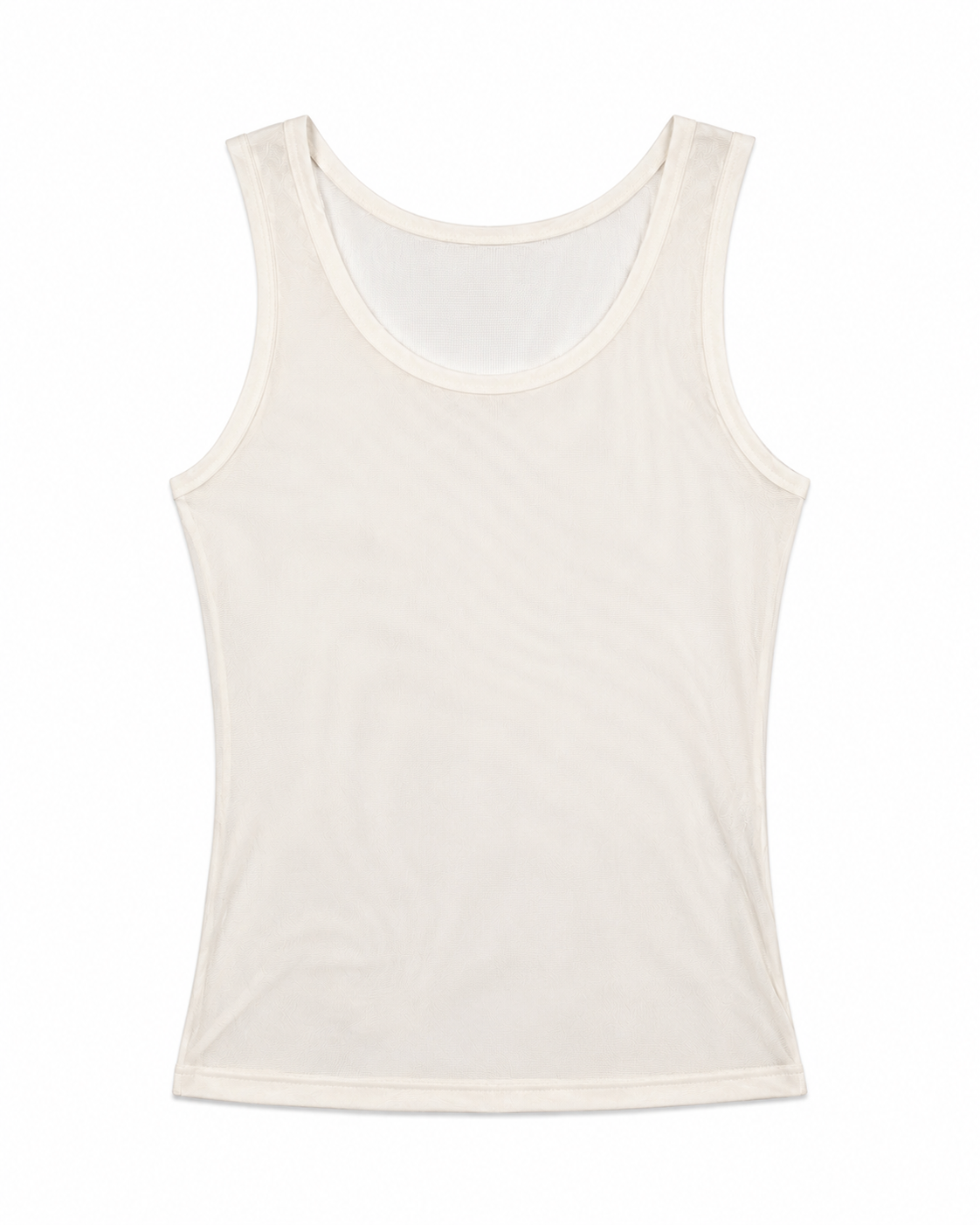 Mesh Tank Top - Beige