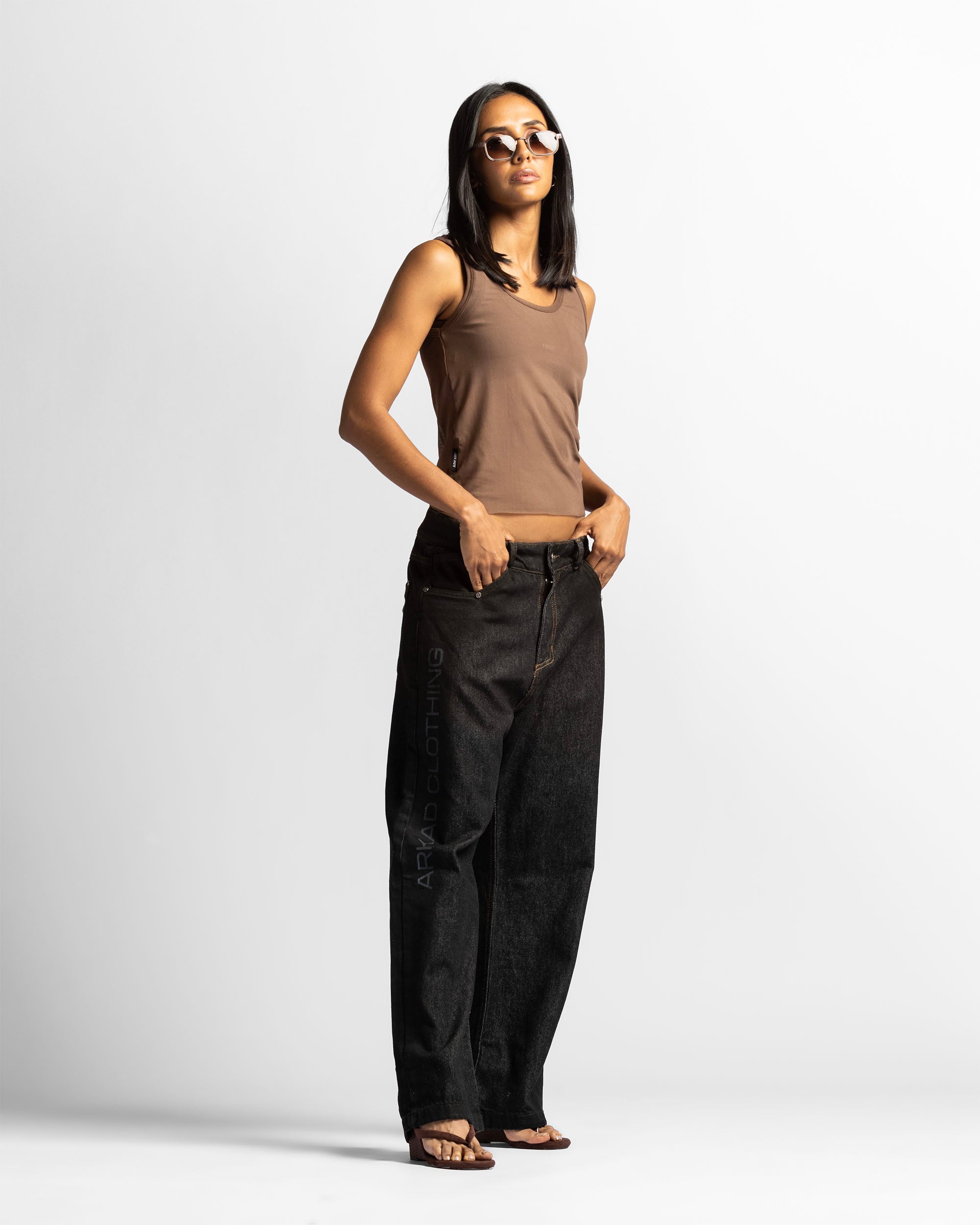 Mesh Tank Top - Cafe