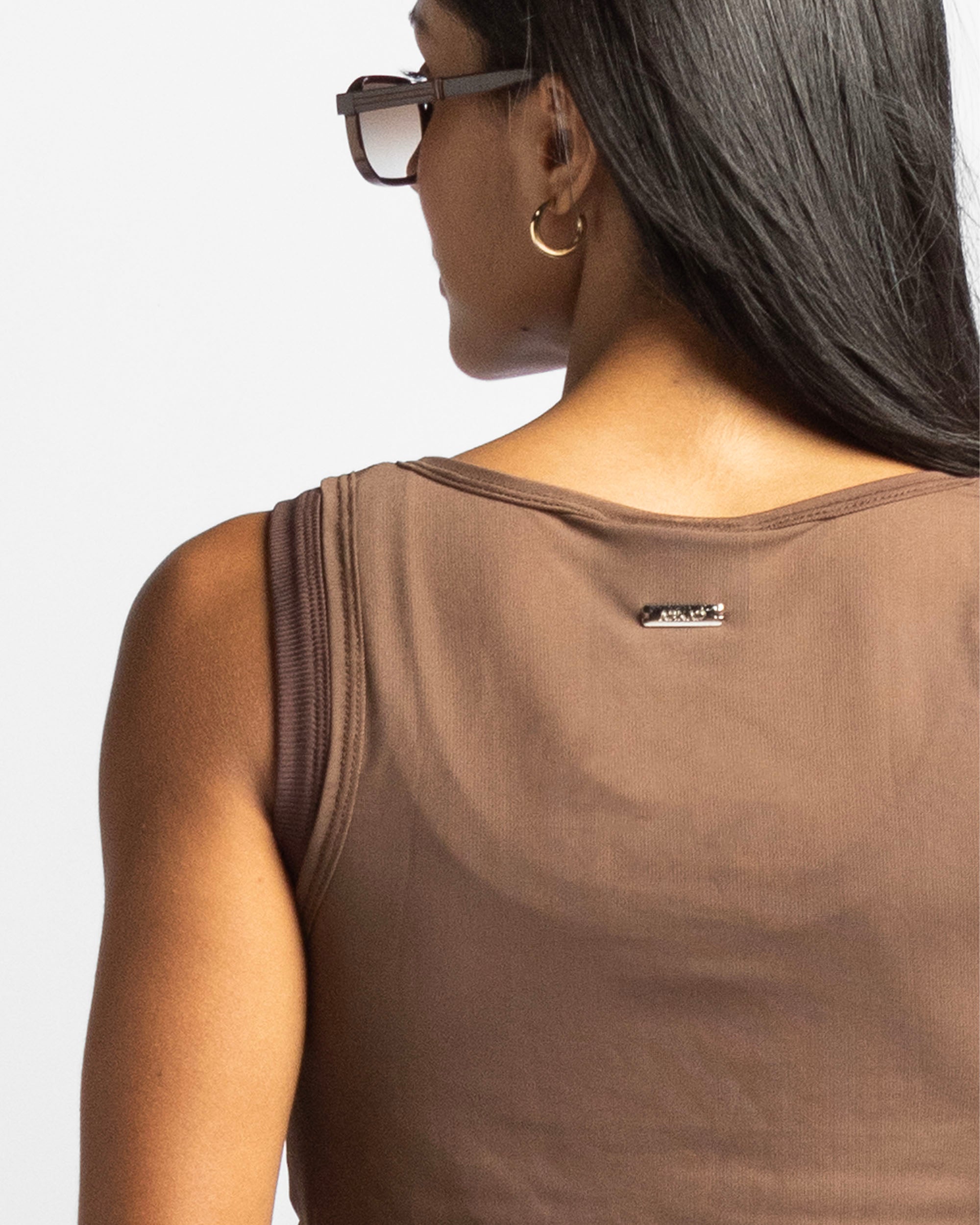 Mesh Tank Top - Cafe