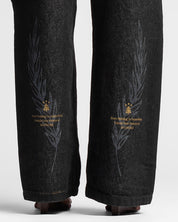 Denim Pant Negro Hilos En Contraste - Unisex