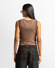 Mesh Tank Top - Cafe