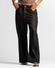 Denim Pant Negro Hilos En Contraste - Unisex