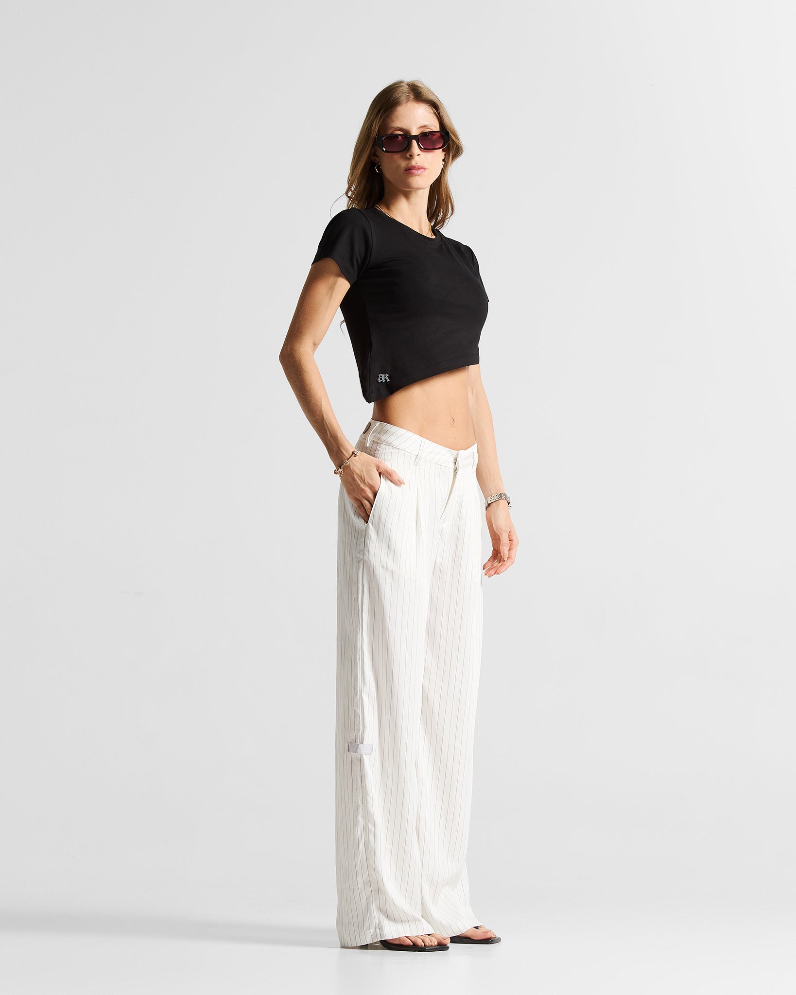 Pinstripe Tailored Pant Mujer
