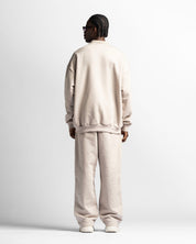 Polo Sweatshirt Oversize Sand