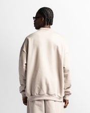 Polo Sweatshirt Oversize Sand