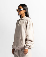 Polo Sweatshirt Oversize Sand - Unisex