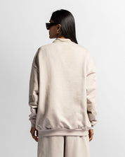 Polo Sweatshirt Oversize Sand - Unisex