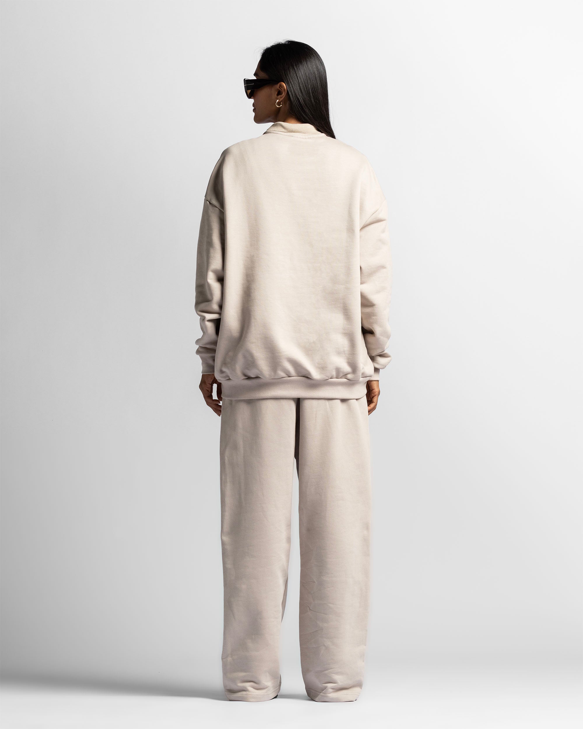 Polo Sweatshirt Oversize Sand - Unisex