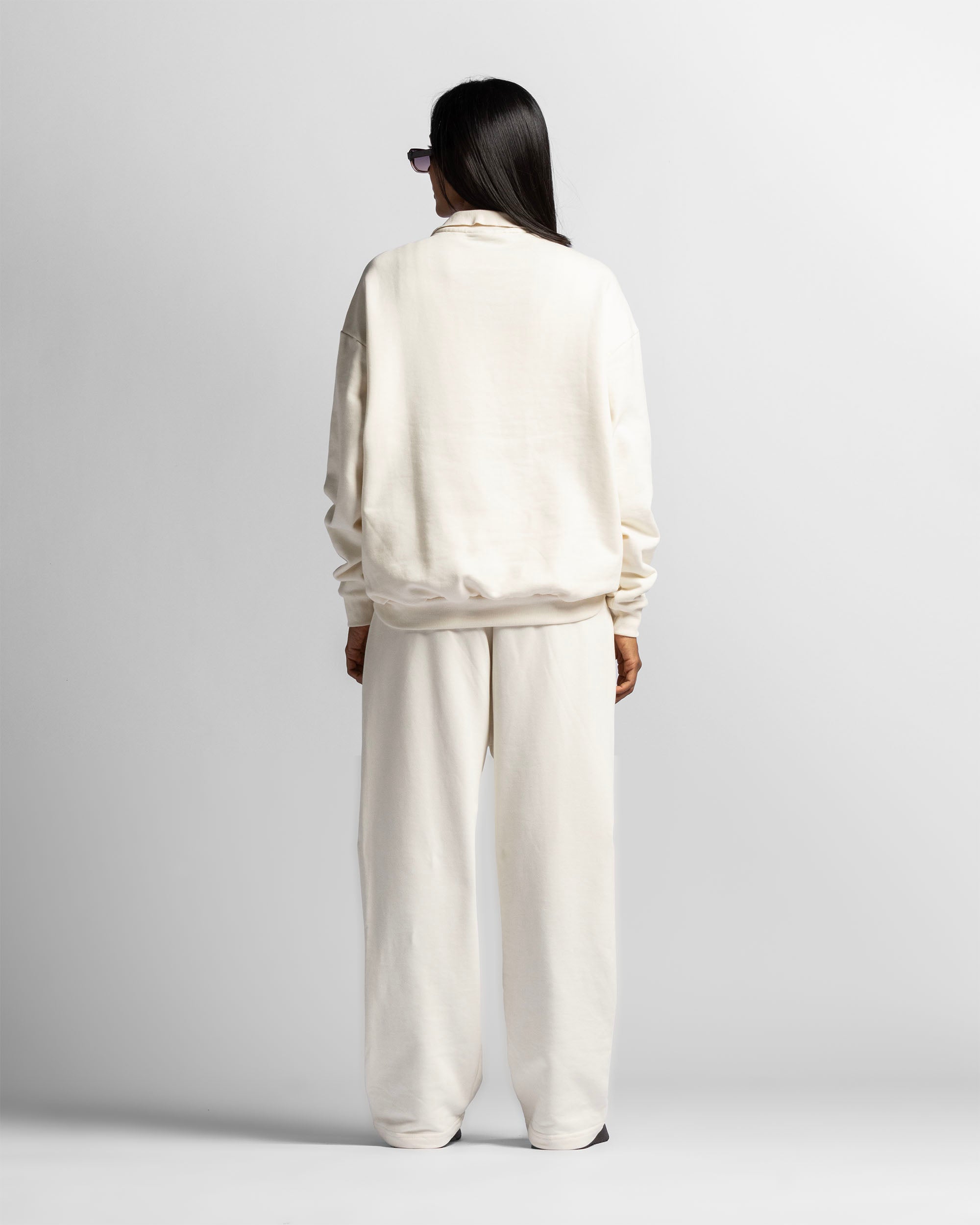 Polo Sweatshirt Oversize Beige - Unisex