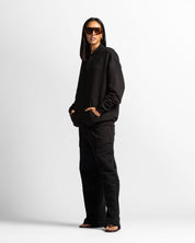 Pintuck Pant Negro Bordado - Unisex