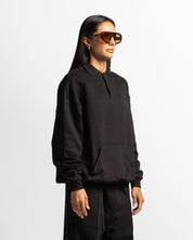 Polo Sweatshirt Oversize Negro - Unisex