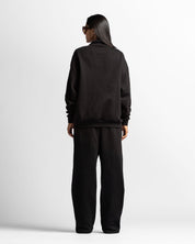 Polo Sweatshirt Oversize Negro - Unisex