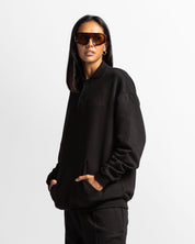 Polo Sweatshirt Oversize Negro - Unisex