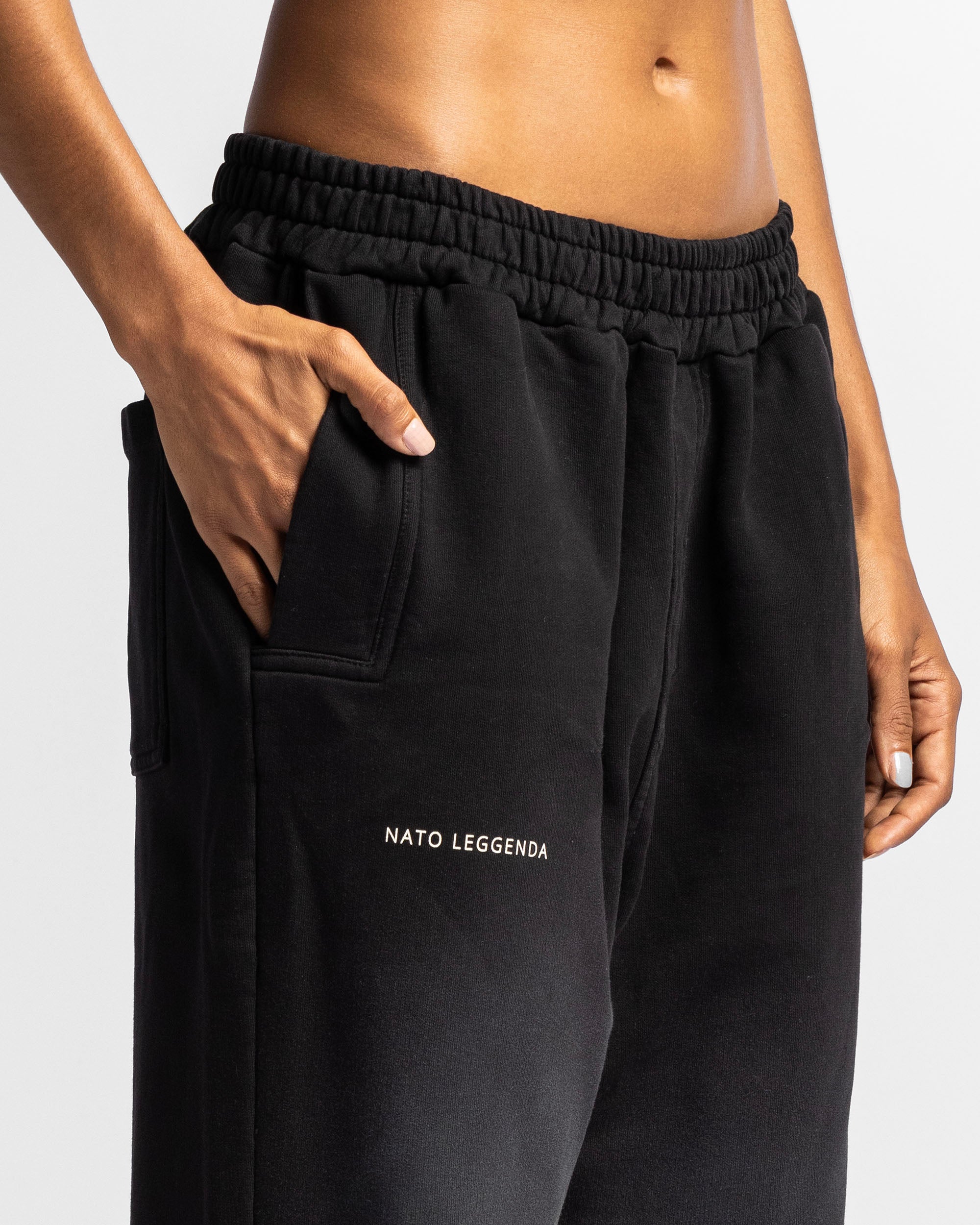 Washed Sweatpant Negra - Unisex