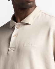 Polo Sweatshirt Oversize Sand