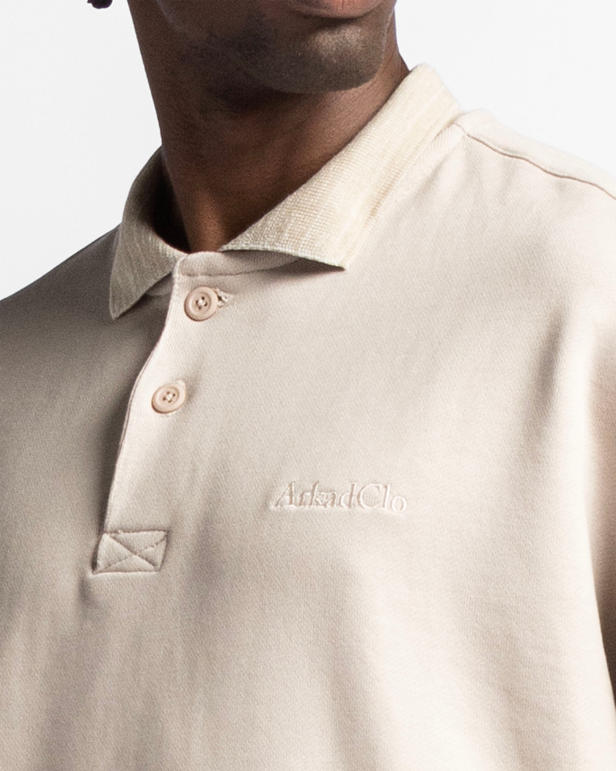 Polo Sweatshirt Oversize Sand