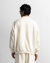 Polo Sweatshirt Oversize Beige