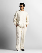 Polo Sweatshirt Oversize Beige