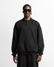 Polo Sweatshirt Oversize Negro