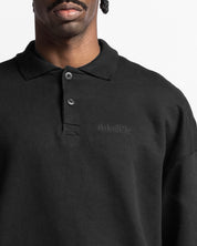 Polo Sweatshirt Oversize Negro