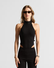 Backless Black Bodysuit