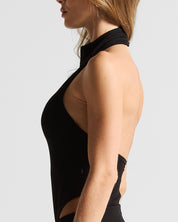 Backless Black Bodysuit