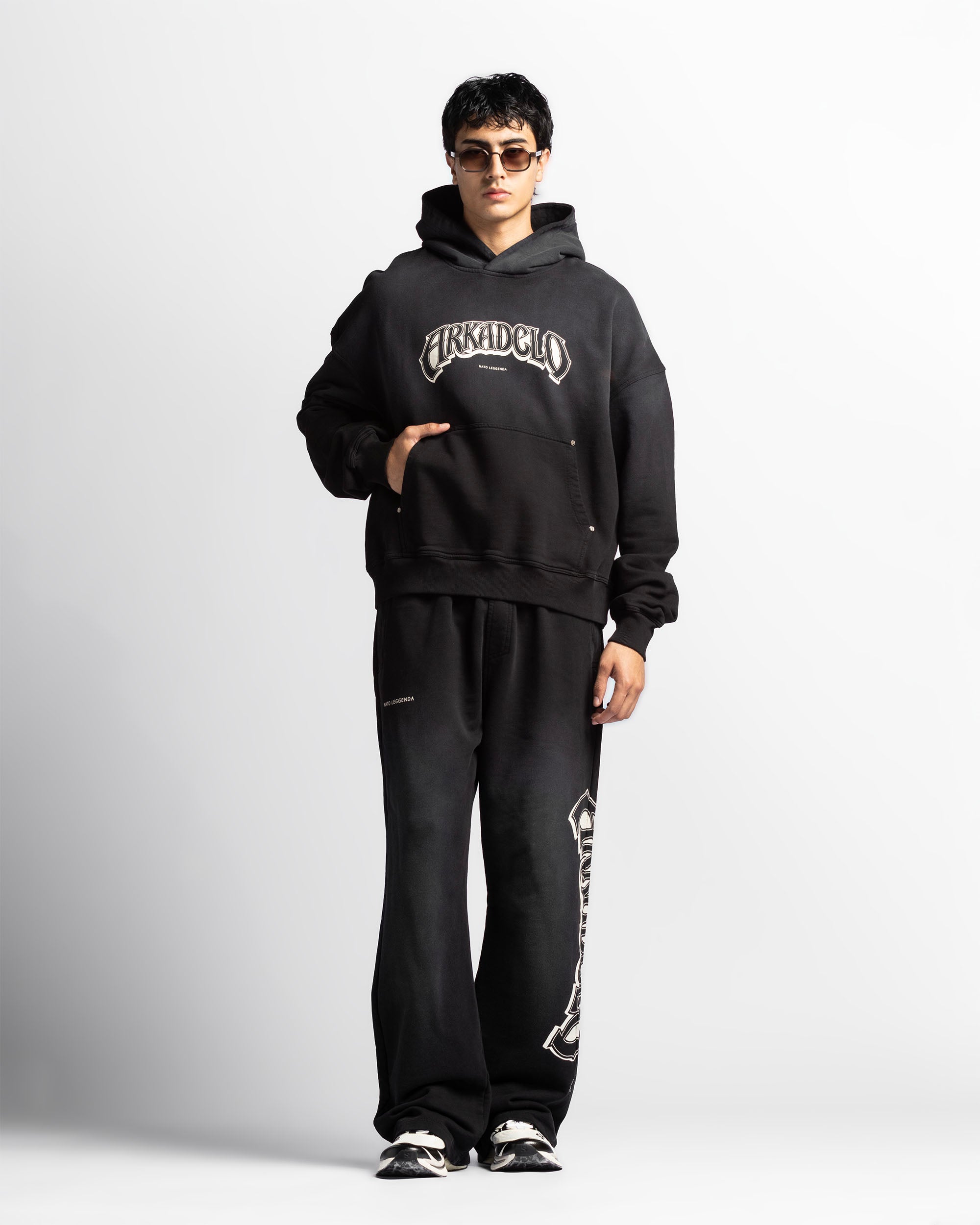 Washed Sweatpant Negra