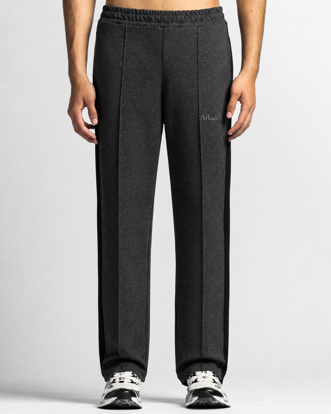 Sweantpant Gris Con Negro