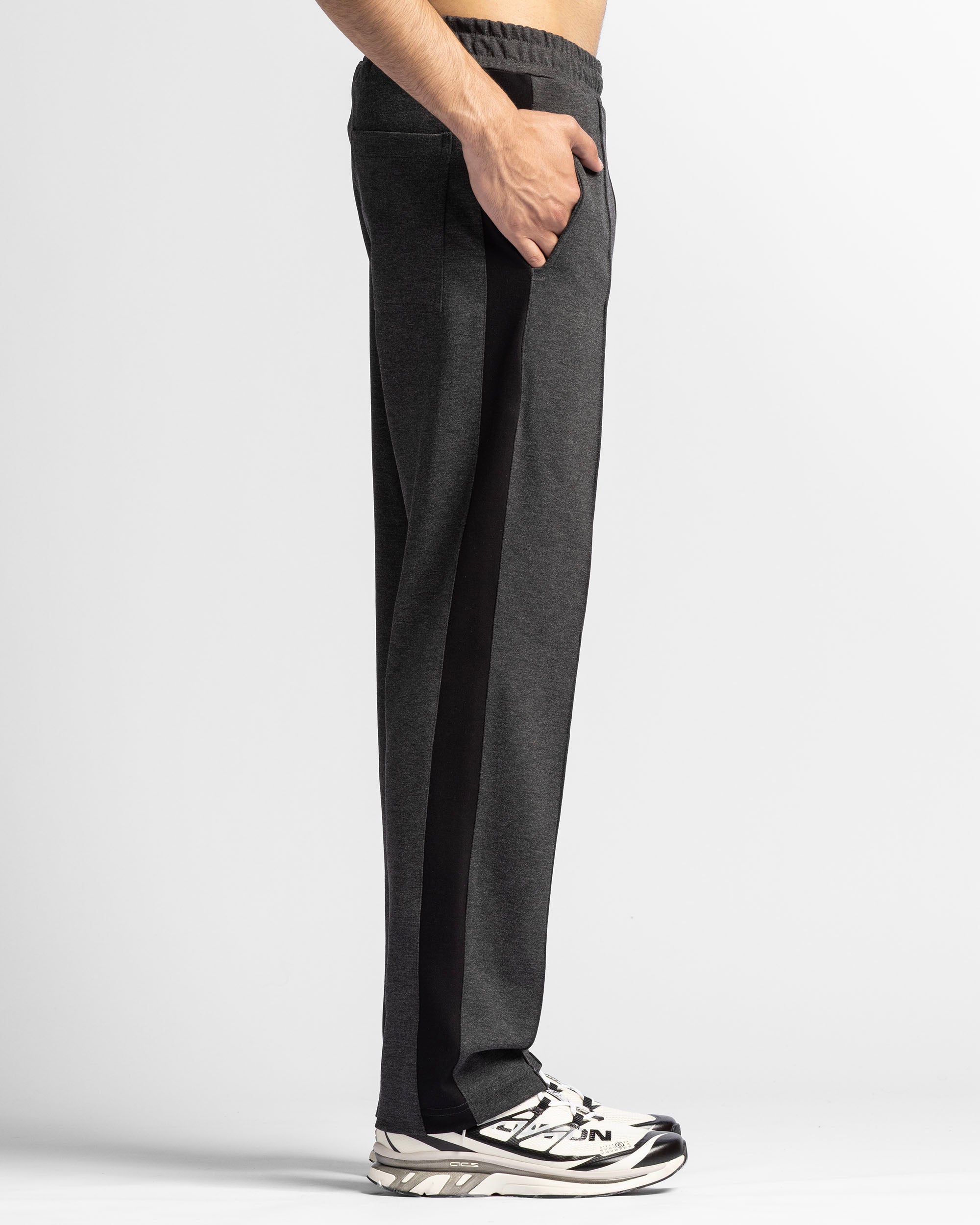 Sweantpant Gris Con Negro