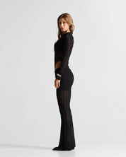 Black Lace Pant Mujer