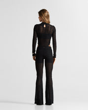 Black Lace Pant Mujer
