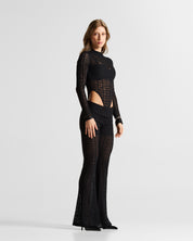 Black Lace Pant Mujer