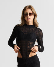 Black Lace Bodysuit