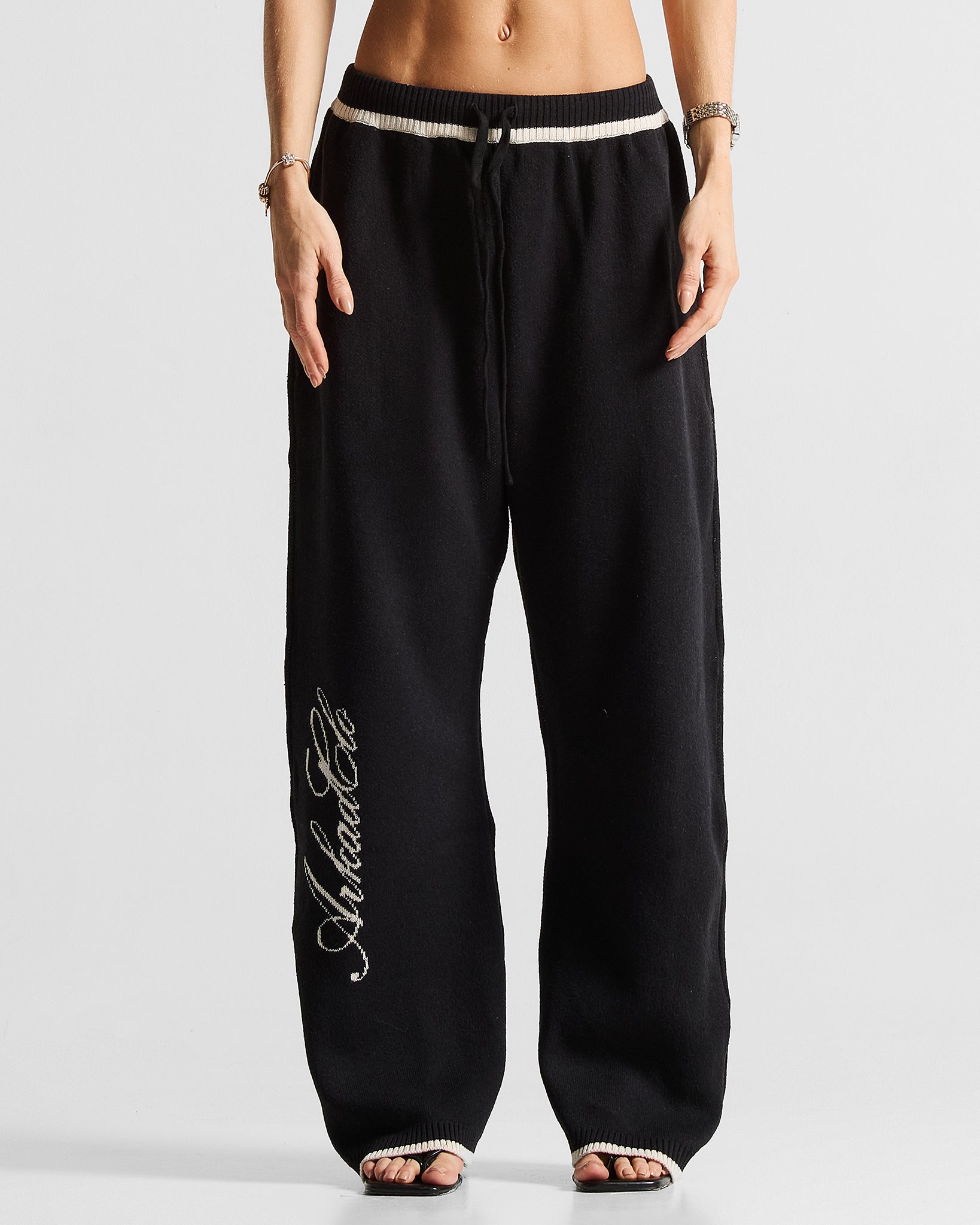 Knit Pant Hustler Negra - Unisex