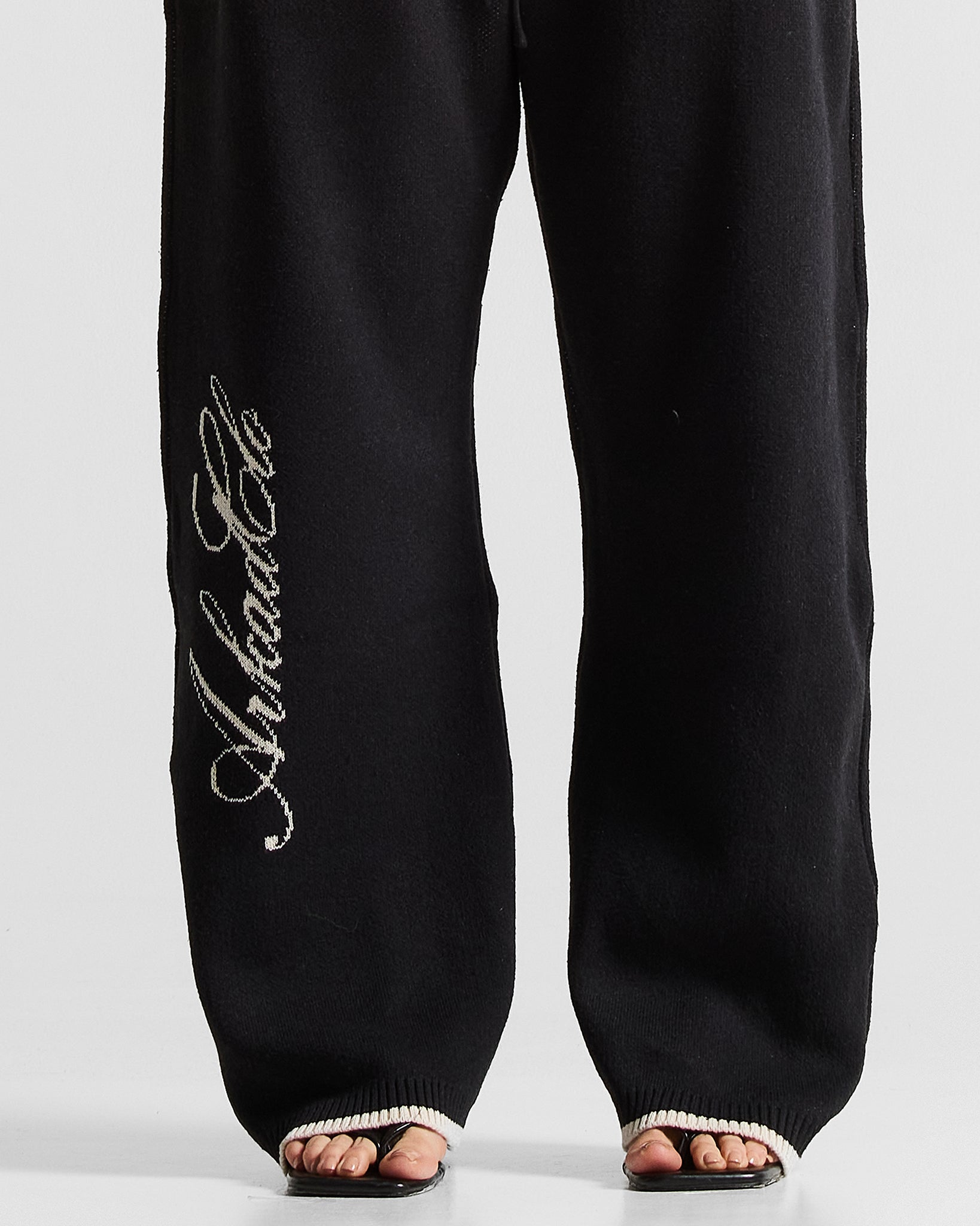 Knit Pant Hustler Negra - Unisex