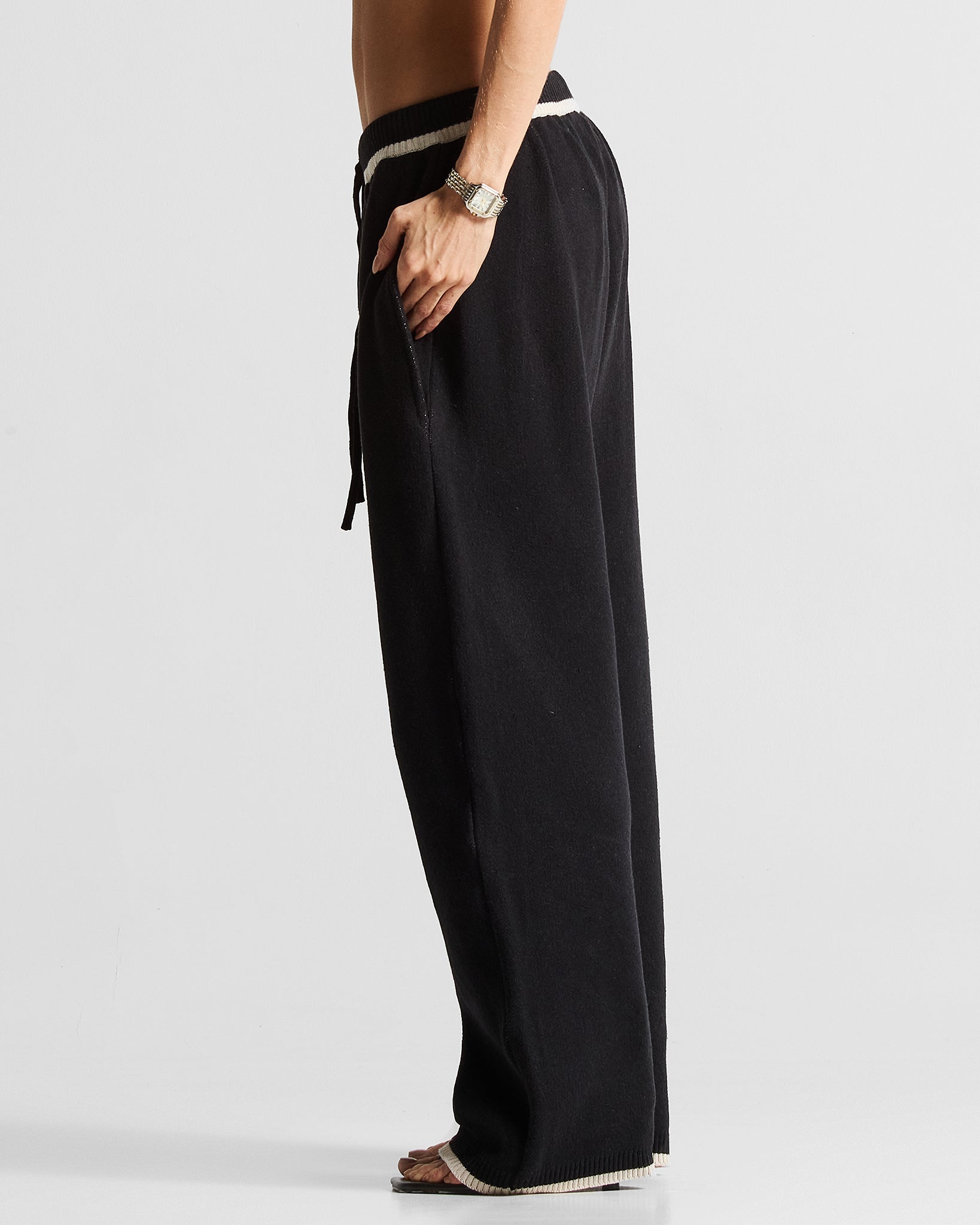 Knit Pant Hustler Negra - Unisex