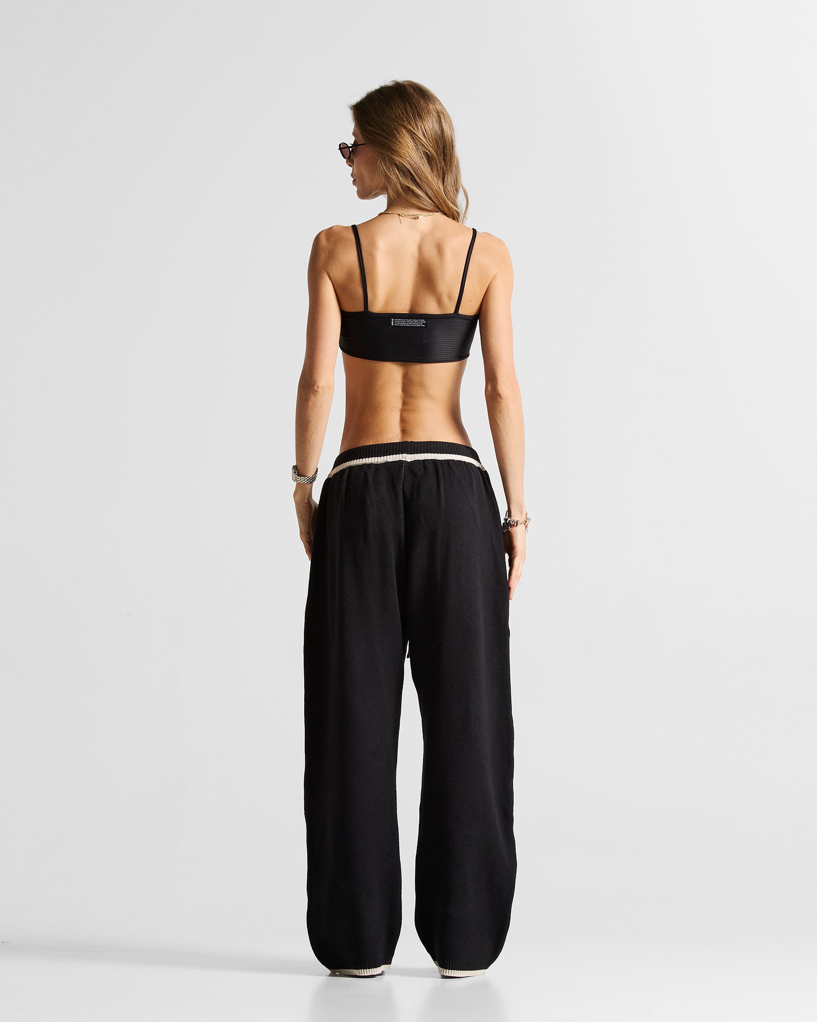 Knit Pant Hustler Negra - Unisex